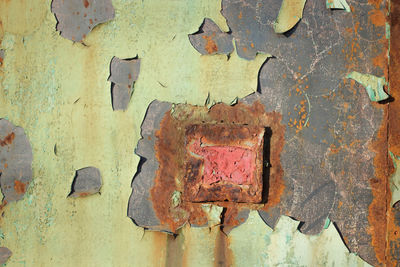 Close-up of weathered wall