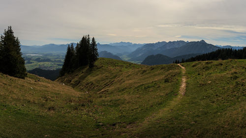 Scenic view of landscape against sky