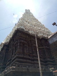 Low angle view of historical building against sky