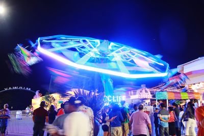 People enjoying at night