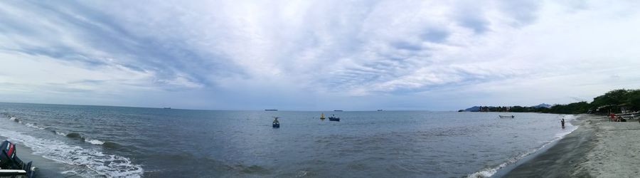 Panoramic view of sea against sky