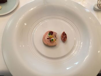 Close-up of served food in plate