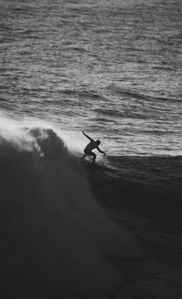 Man surfing in the sea