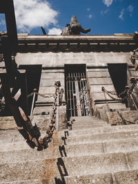 Low angle view of traditional building against sky