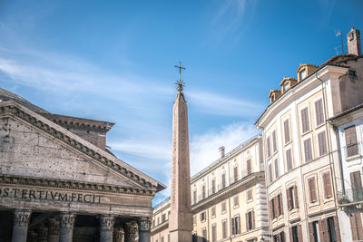 Low angle view of church against sky