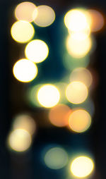 Defocused lights at night