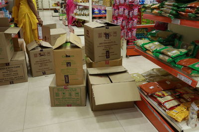 View of market stall for sale