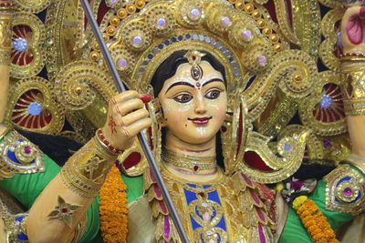 Close-up of goddess durga