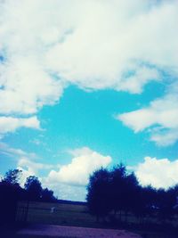 View of road against cloudy sky