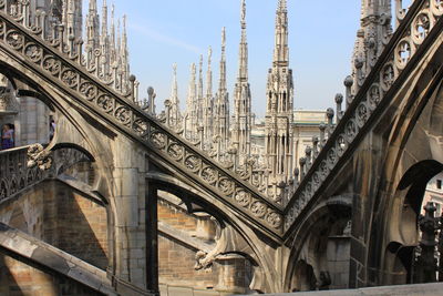 On the rooftop of duomo cathedral