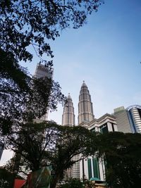 Low angle view of buildings against sky