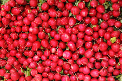 Full frame shot of berries at market stall