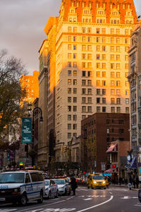 Traffic on city street