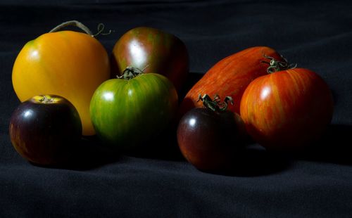 Close-up of oranges on table