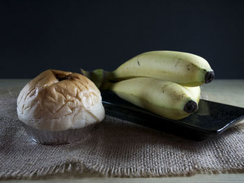 High angle view of fruits on table