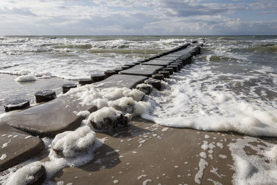 Scenic view of sea against sky