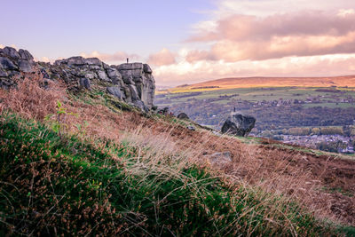 Scenic view of landscape against sky