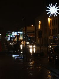 City street at night