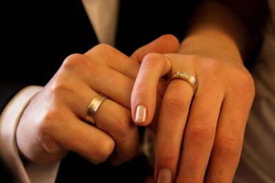 Close-up of hands