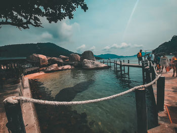 Scenic view of sea against sky