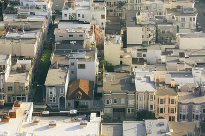 Aerial view of town