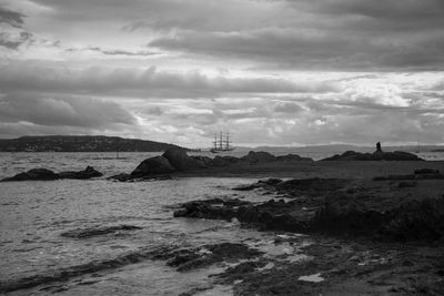 Scenic view of sea against sky