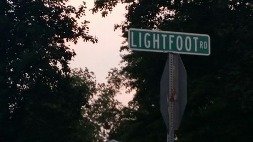 Low angle view of road sign