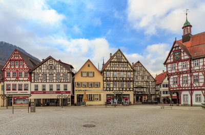 Houses against sky