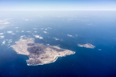 Aerial view of sea