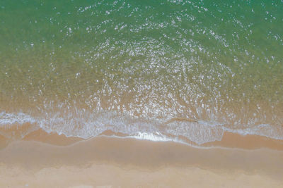 High angle view of sea