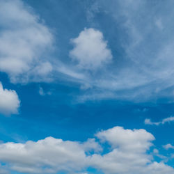 Low angle view of clouds in sky