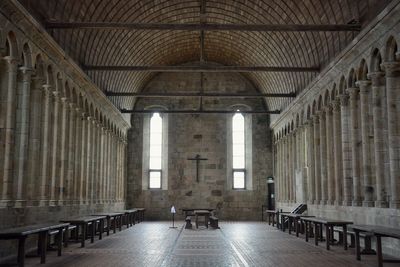 Interior of mont saint-michel