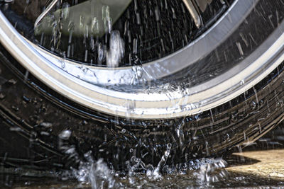 Close-up of water wheel