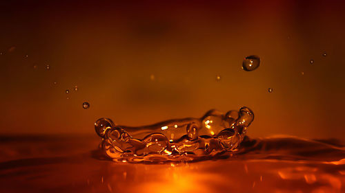 Close-up of water splashing