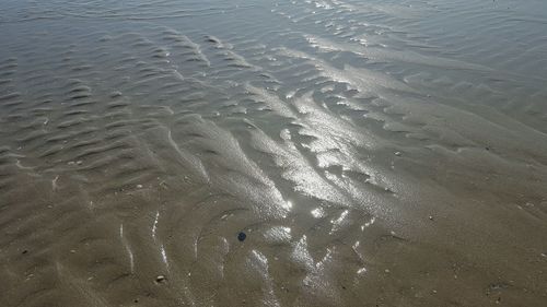 Full frame shot of wet shore