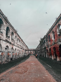 View of old building in city