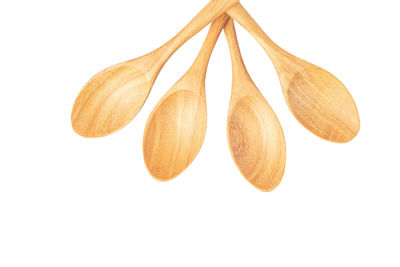 Directly above shot of umbrellas against white background