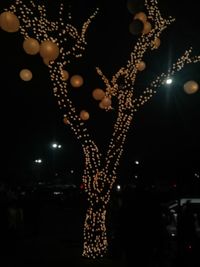 Close-up of illuminated christmas lights