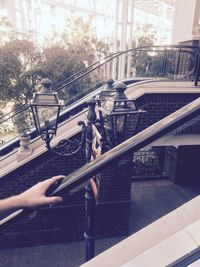 View of balcony in winter