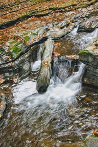 River flowing through rocks