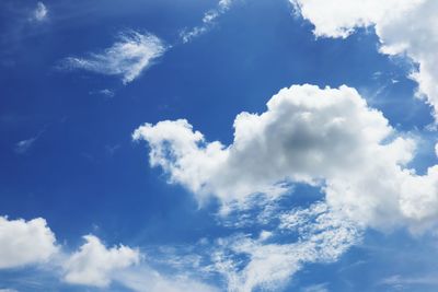 Low angle view of clouds in sky