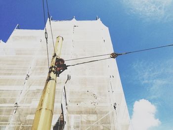 Low angle view of built structure against sky