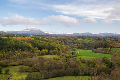 Scenic view of landscape against sky