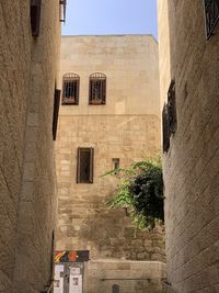 Low angle view of building against sky