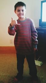 Full length portrait of young woman