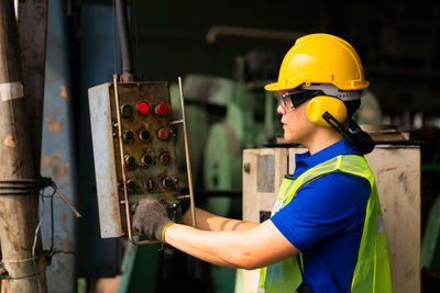 Man working in factory