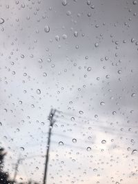 Raindrops on glass window