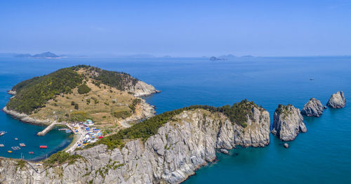 Panoramic view of sea against sky