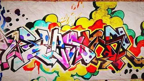 Graffiti on wall
