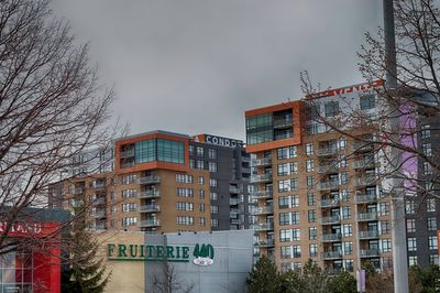 Low angle view of buildings against sky